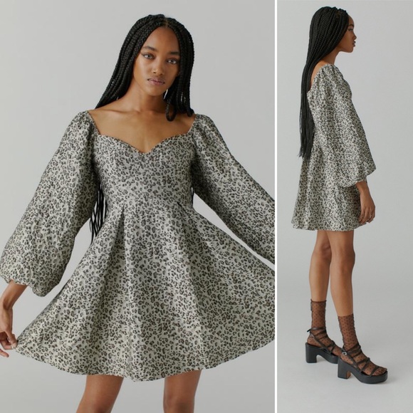 Sister Jane Tempo Leopard Jacquard Mini Dress - Picture 8 of 15